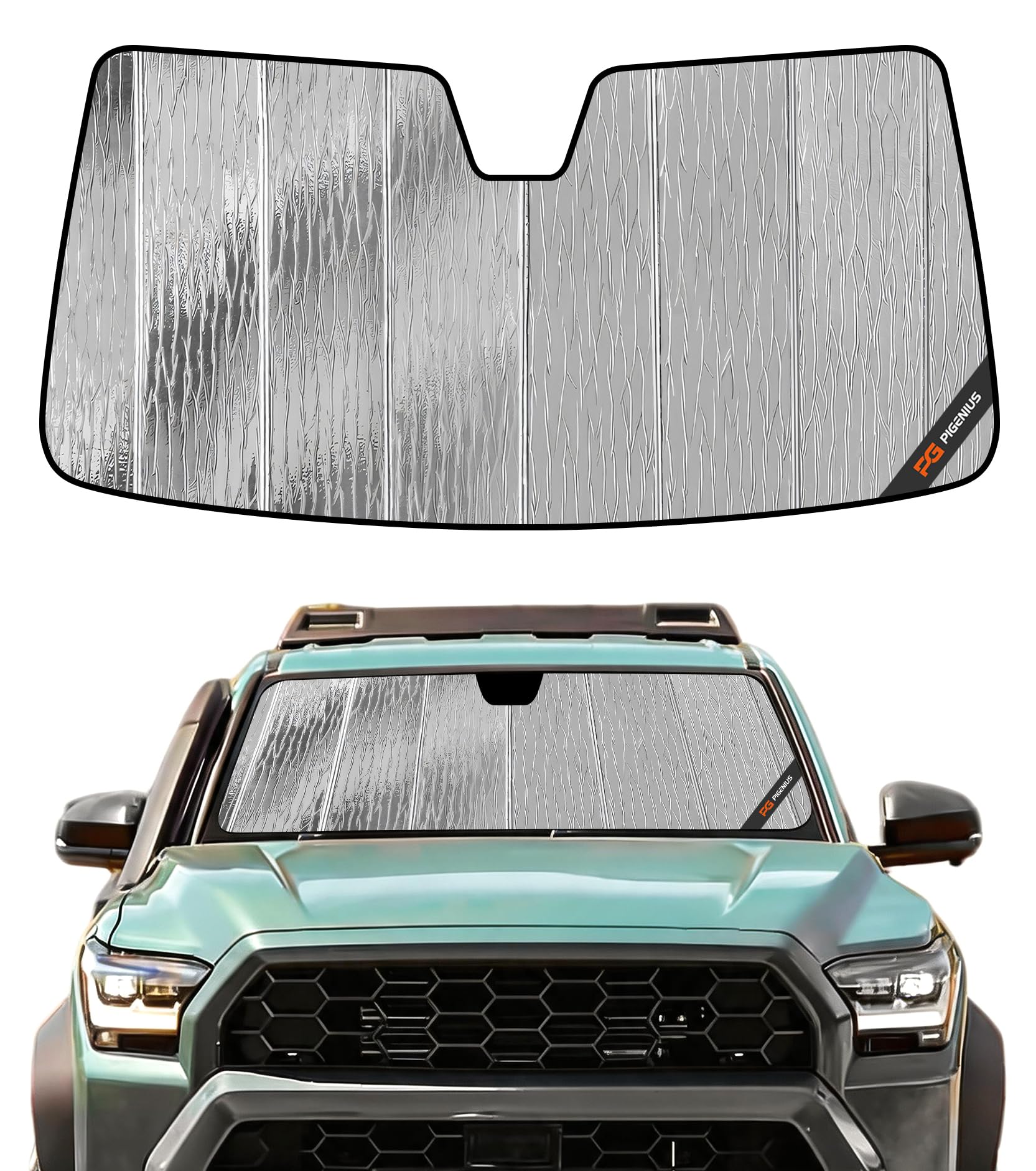 Amazon.com: Pigenius Windshield Sun Shade for Toyota Tacoma 2024